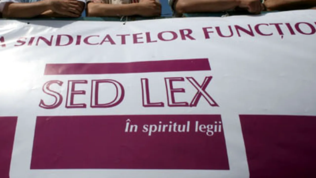 Sindicaliştii Sed Lex au stabilit calendarul acţiunilor de protest