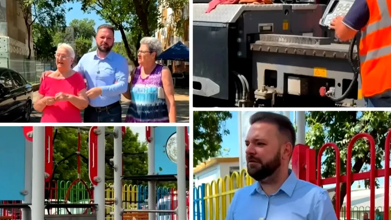 Trotuare refăcute în apropierea Parcului Toporași din Sectorul 5 (P)