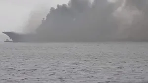 Incendiu la bordul portavionului rus Amiral Kuzneţov: Cel puţin zece persoane au fost rănite. VIDEO