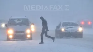 HAOS pe străzile şi aeroporturile din Moscova, din cauza unei furtuni de zăpadă - FOTO