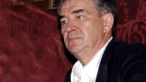 Actorul Dan Nuţu şi poetul Mircea Dinescu, la deschiderea oficială a noului sediu al ICR Berlin