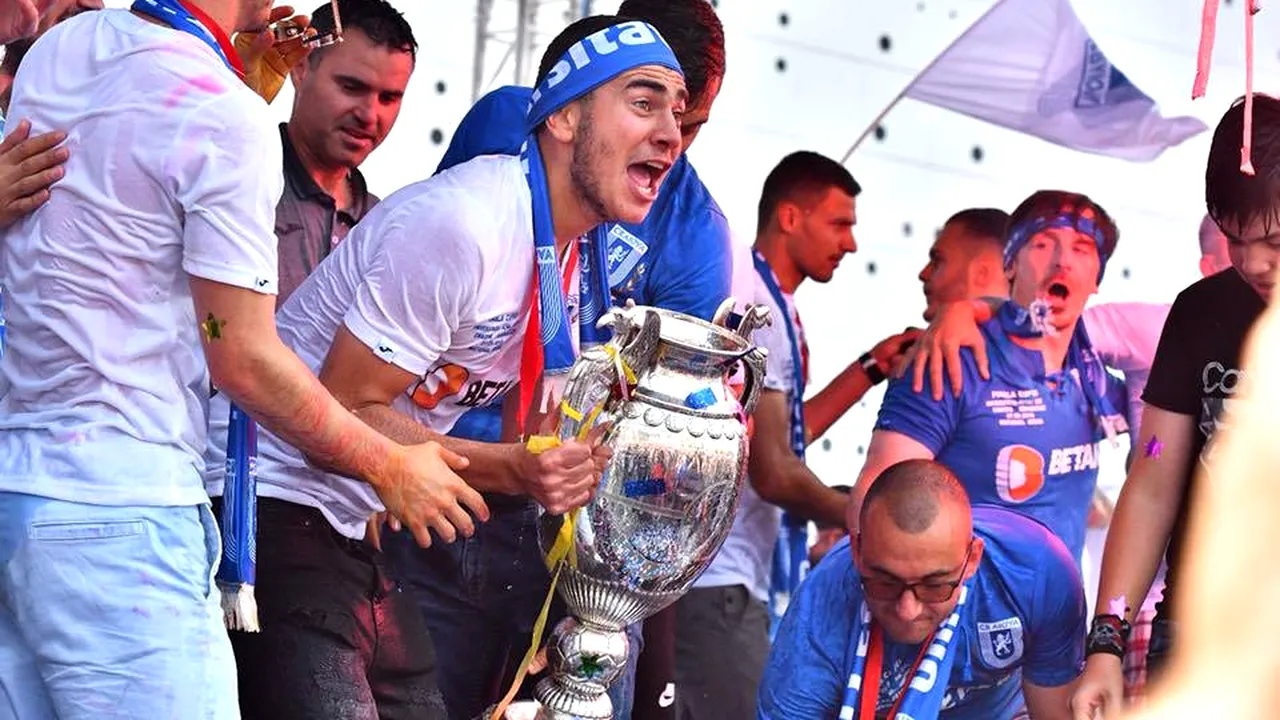 Transfer făcut de Craiova chiar înaintea duelului cu CFR Cluj. Screciu s-a întors la Universitatea