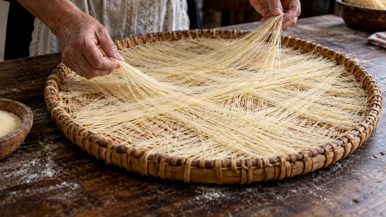 Su filindeu, pastele rare din Sardinia transformate într-o pânză de fire fine