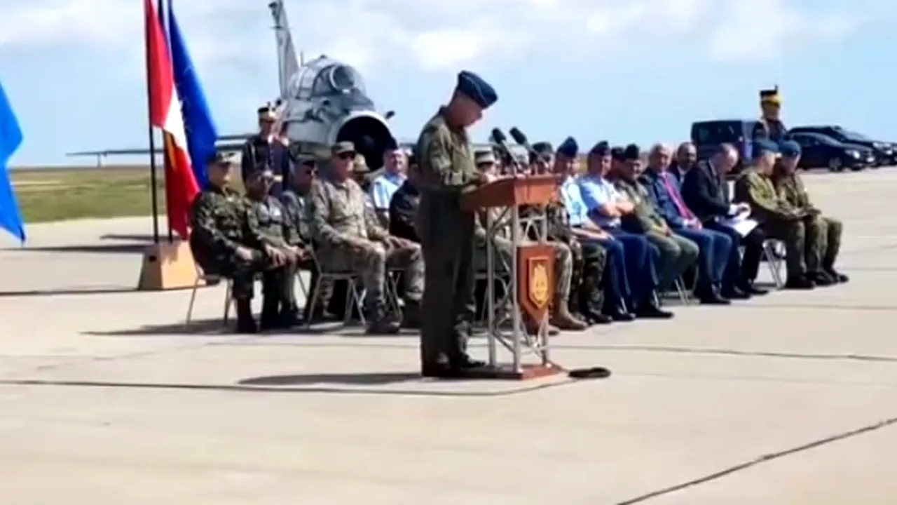 Ceremonial militar la Baza Aeriană Mihail Kogălniceanu, pentru certificarea detaşamentului canadian. VIDEO
