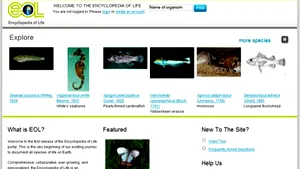 Encyclopedia of Life, bază de date online