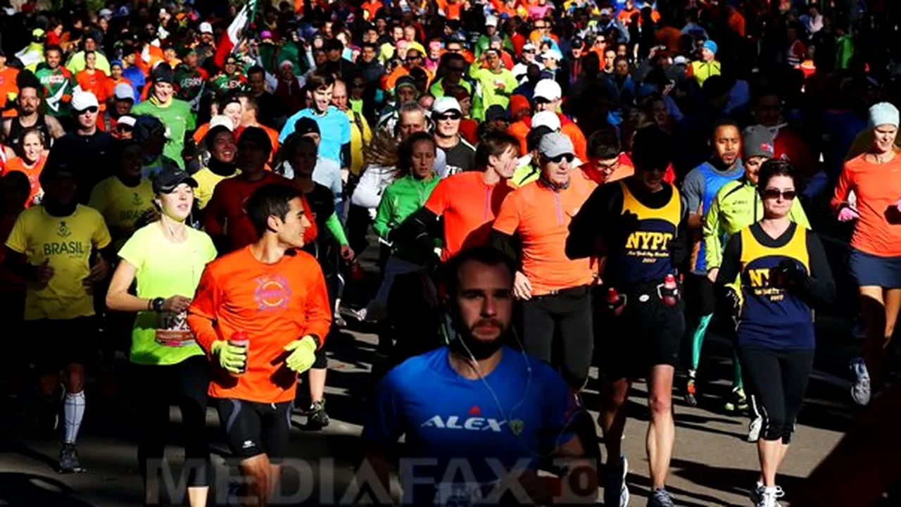 Cursă neoficială de maraton la New York