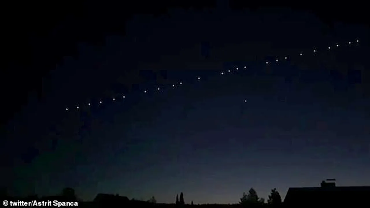 VIDEO: Au crezut că vin extratereştrii. Care a fost sursa luminilor identificate pe cerul Europei luni noapte
