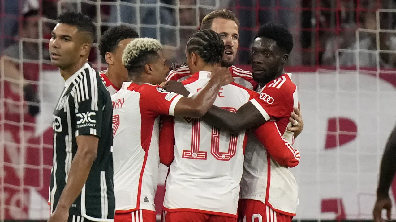 Bayern Munchen rezistă şi se impune cu 4-3 în faţa lui Manchester United