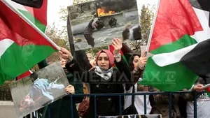 Sute de activişti pro-palestinieni protestează în Capitală faţă de acţiunile Israelului în Gaza