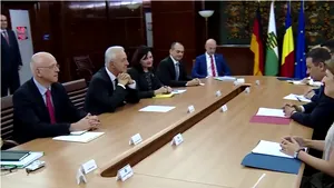 VIDEO | Premierul Grindeanu a fost felicitat de premierul saxon Stanislaw Tillich, pentru că nu a demisionat