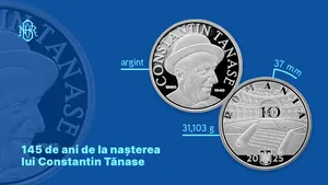 Banca Naţională a României emite o monedă aniversară cu ocazia împlinirii a 145 de ani de la naşterea lui Constantin Tănase