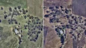 Australia, văzută din aer înainte şi după incendiile devastatoare. FOTO