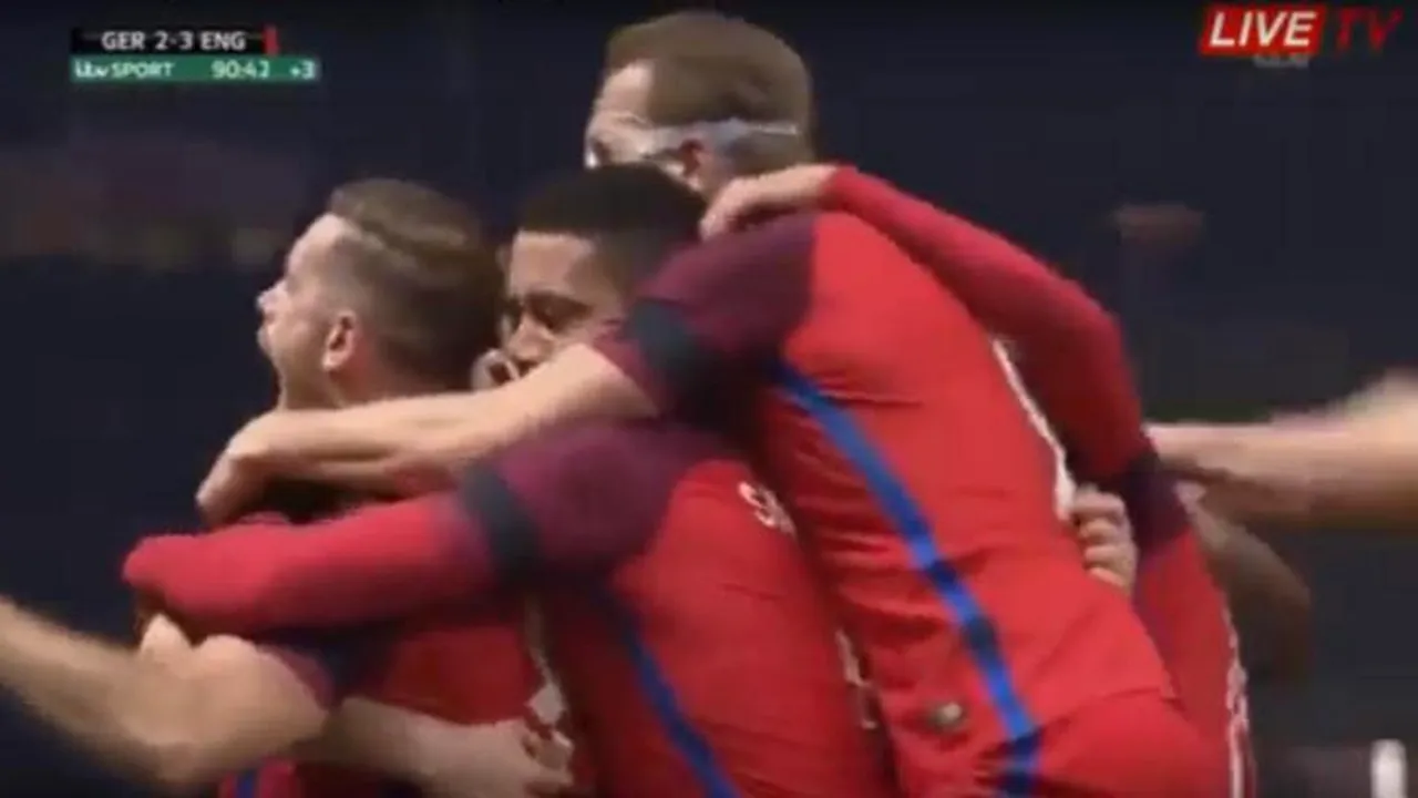 Anglia învinge în deplasare Germania cu 3-2, după ce a fost condusă cu 2-0 - VIDEO