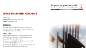 PSD vrea înfiinţarea Autorităţii Naţionale de Interceptări, o structură care 