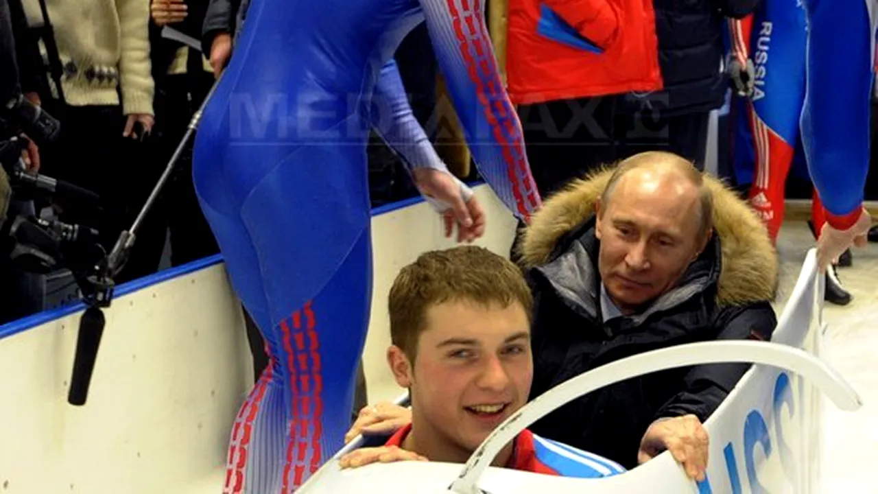 Vladimir Putin a efectuat o cursă cu bobul, la periferia Moscovei