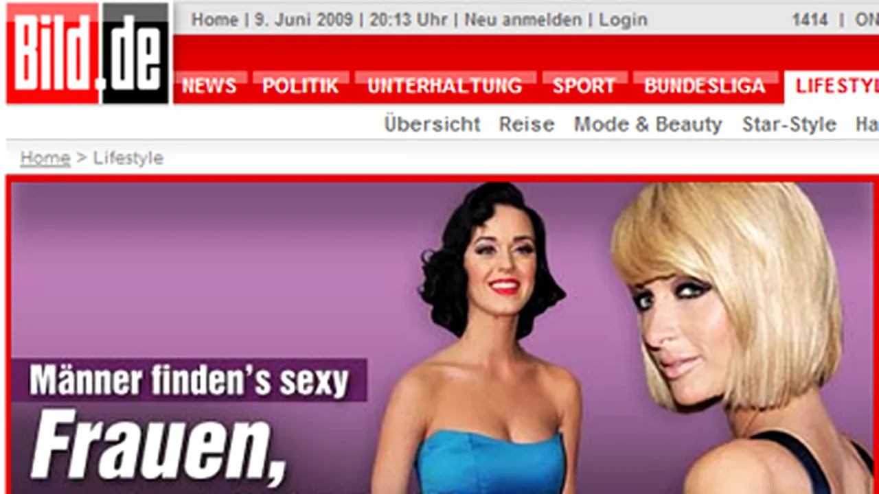 Bild înlocuieşte fetele sexy de pe prima pagină cu bărbaţi