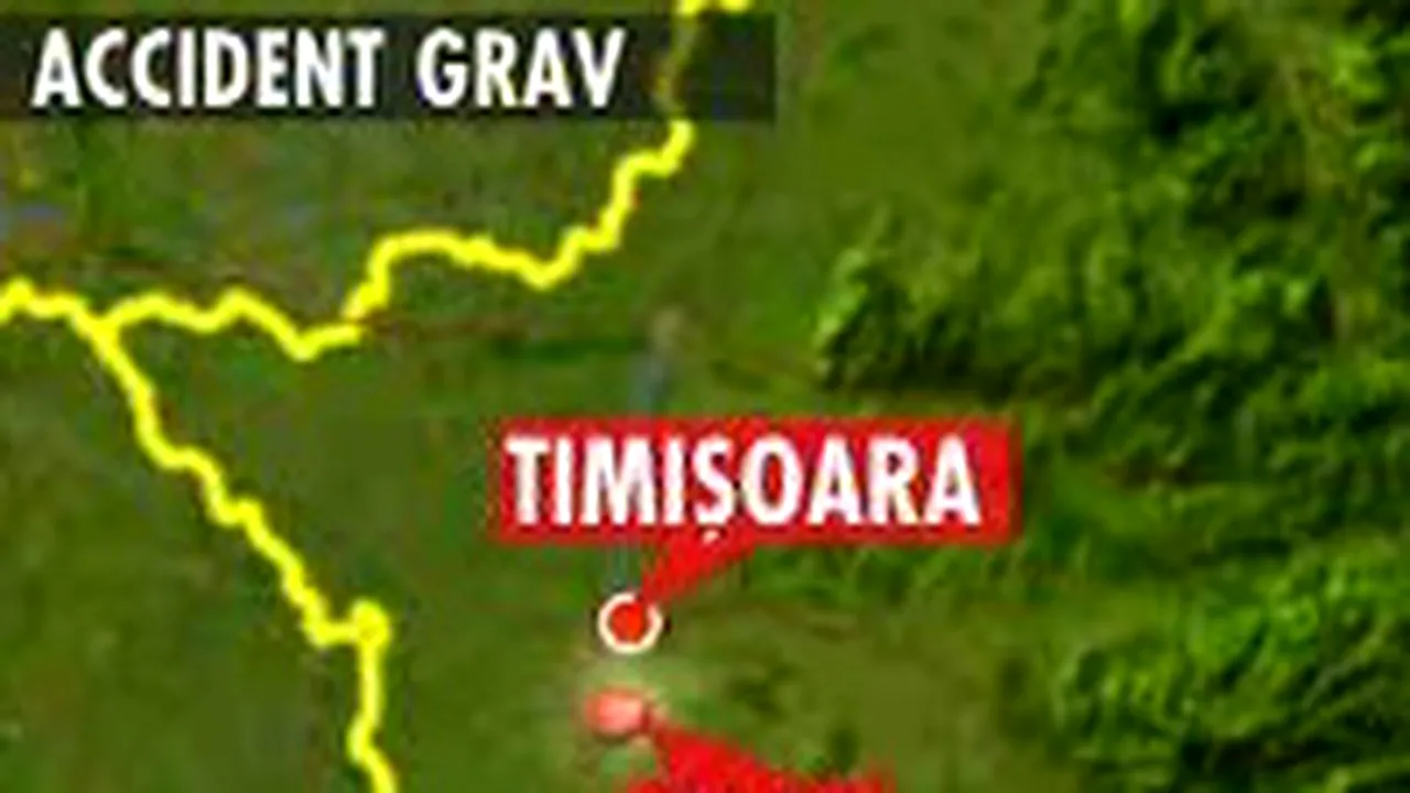 Timiş: Trei morţi şi doi răniţi într-un accident rutier pe DN59