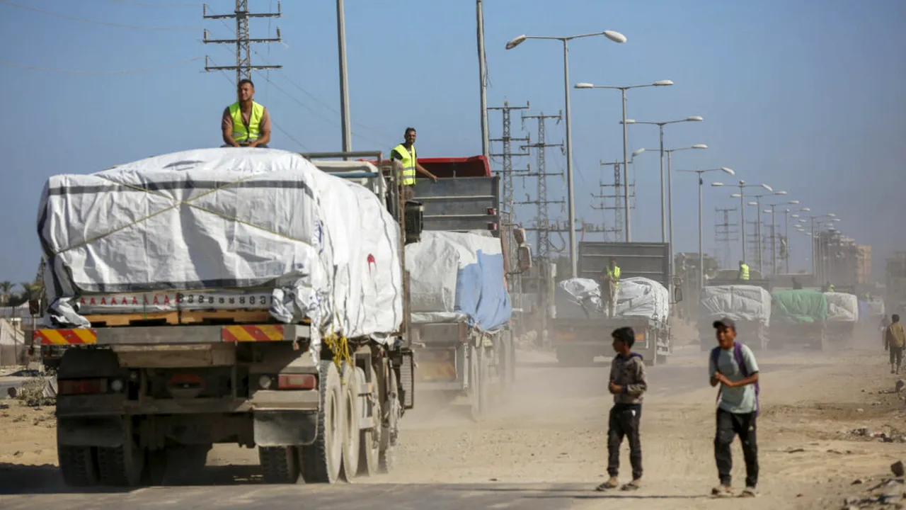 Organizația Națiunilor Unite profită de încetarea temporară a focului din Gaza pentru livrarea de ajutoare