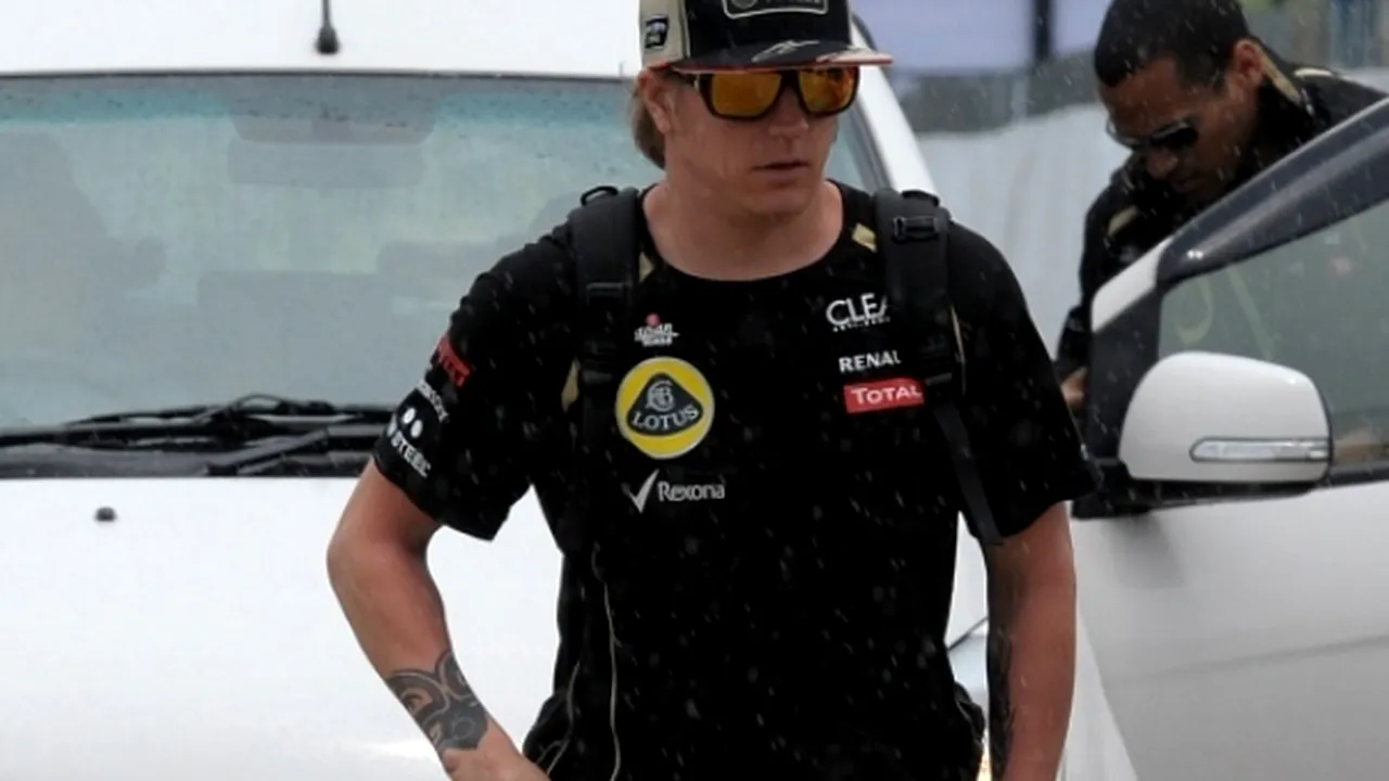 Incendiu la Lotus: O cască a lui Raikkonen a fost distrusă