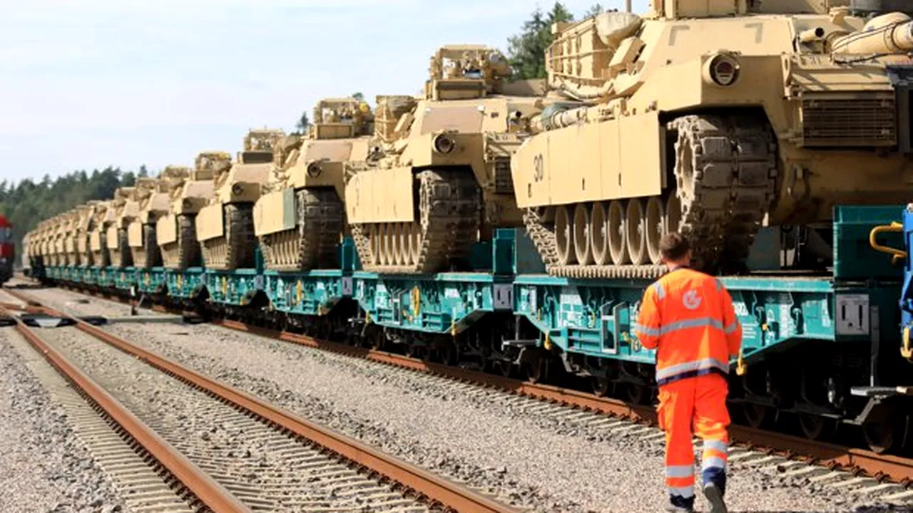 Tancurile americane Abrams pentru antrenarea forţelor ucrainene au ajuns în Germania