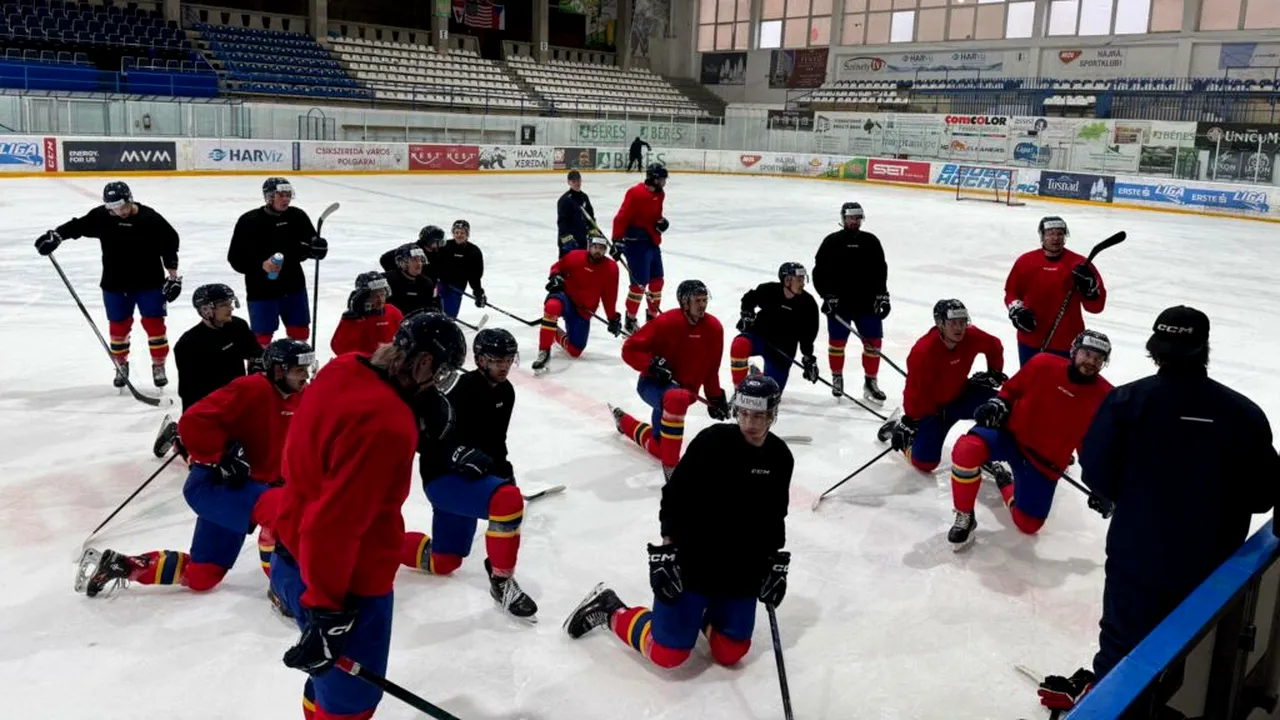 Echipa de hochei pe gheață a României se deplasează în China, pentru Campionatul Mondial Divizia I/B