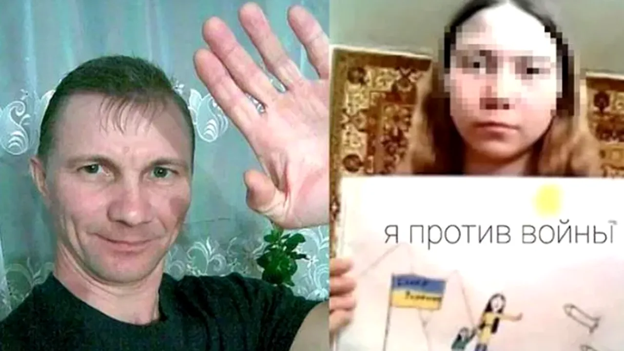 O fetiţă din Rusia îndepărtată de familie pentru un desen pacifist îi scrie tatălui: Sunt bine, nu renunţa