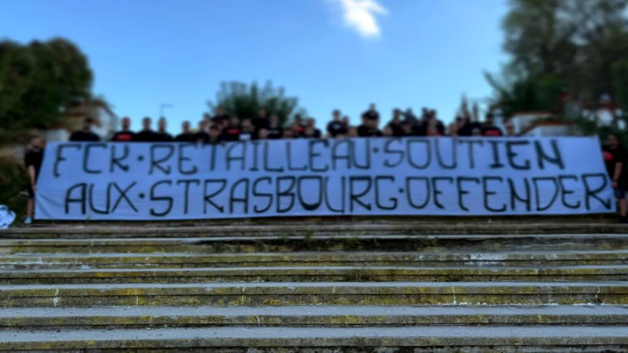 Ultrașii lui Dinamo au încercat să intre la meciul cu Petrolul cu un mesaj de susținere pentru gruparea neonazistă Strasbourg Offender