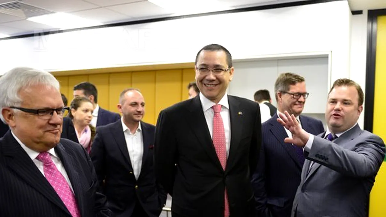 Ponta, inspirat de culorile unui centru IT: Ar trebui să fie roşu la Guvern. Galbenul e de relaxare!