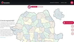 O hartă electorală cu parlamentari, accesibilă pe internet, realizată de studenţi de la UBB Cluj