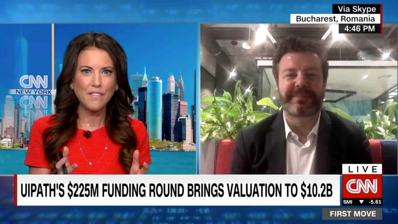 VIDEO. Compania românească UiPath va fi listată la bursă. Daniel Dines, CEO: „Nu cred că oamenii îşi vor pierde joburile din cauza automatizării”
