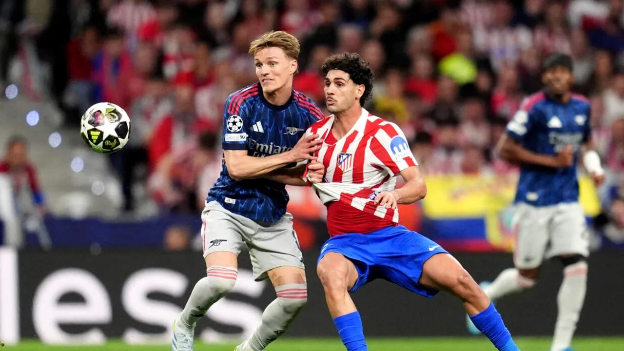 Atlético Madrid – Arsenal 1-1. Un meci decis de două penalty-uri: englezii au condus la pauză, spaniolii au dominat repriza a doua