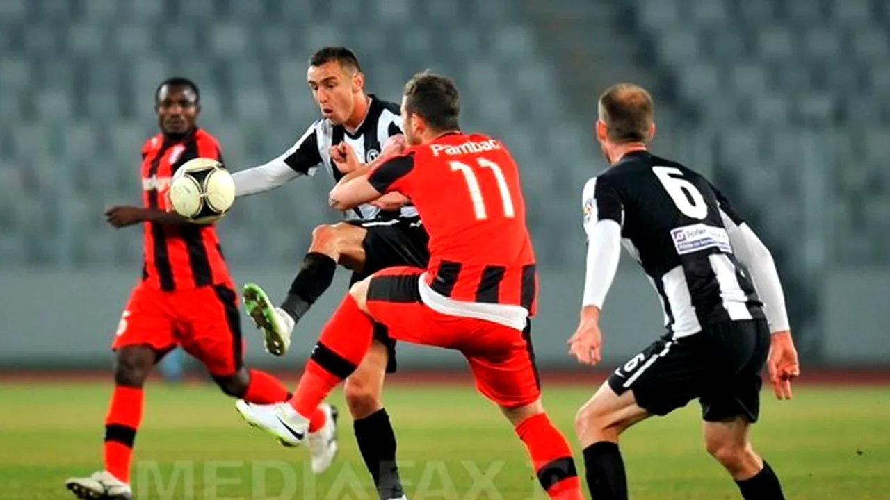 Astra Giurgiu învinsă de Universitatea Cluj, scor 1-0, în Liga I