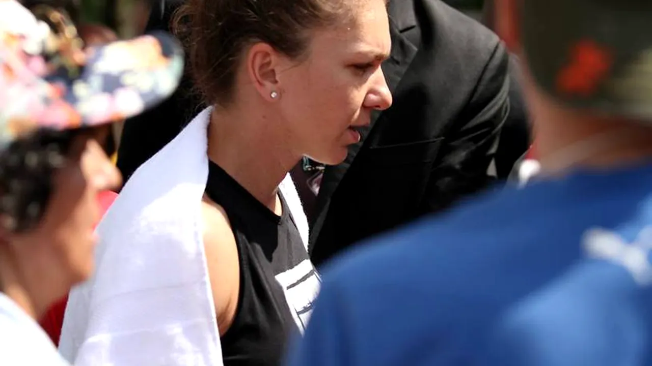Meci oprit de ploaie. Scorul afişat de tabelă în înfruntarea Halep - Pavliucenkovaşi şi când se reia disputa
