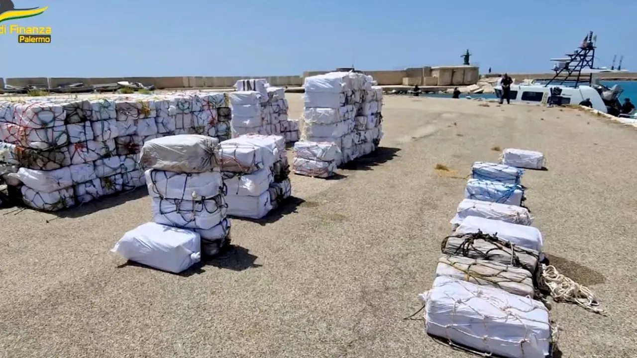 Captură record: Poliţia italiană a descoperit cinci tone de cocaină în largul coastelor siciliene