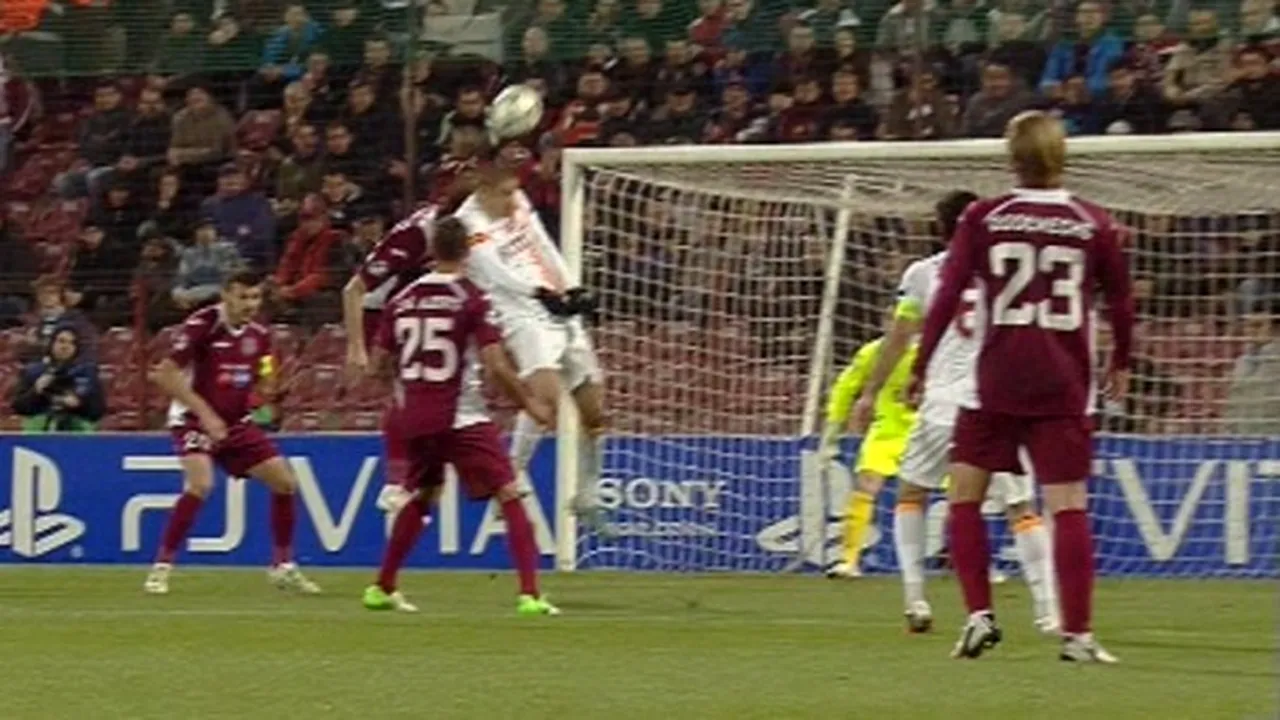 LIGA CAMPIONILOR: CFR Cluj a fost învinsă de GALATASARAY, scor 3-1, în grupa H