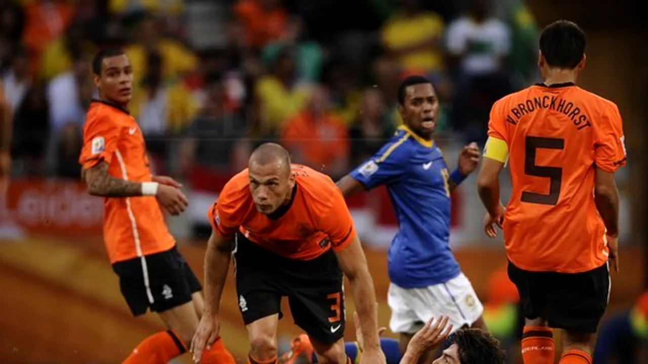 Olanda a învins Brazilia, scor 2-1, şi s-a calificat în semifinalele Cupei Mondiale