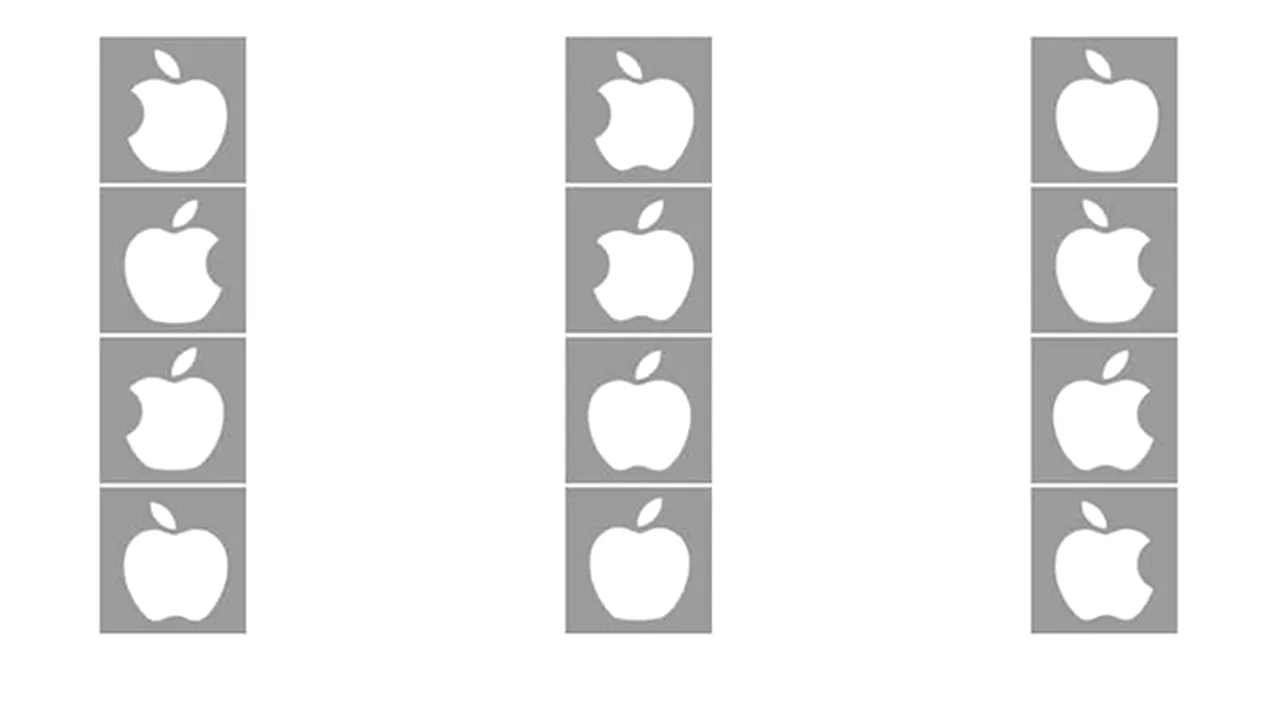 STUDIU: Mai puţin de jumătate dintre oameni pot identifica adevăratul logo Apple