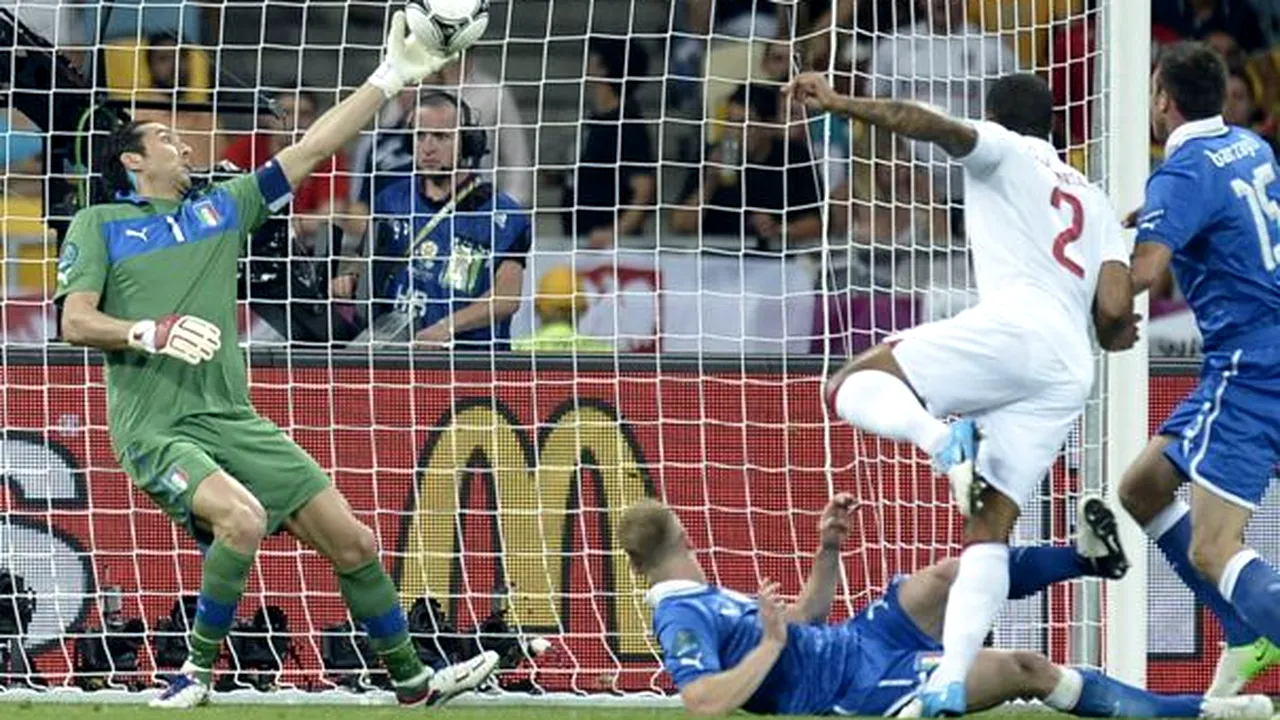 EURO 2012: Italia a învins Anglia, scor 4-2, şi s-a calificat în semifinale