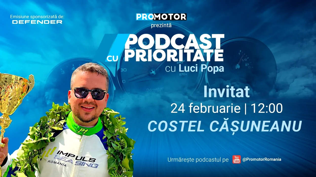 „Podcast cu Prioritate” #65 by ProMotor: Povestea lui Costel Căşuneanu în motorsport 