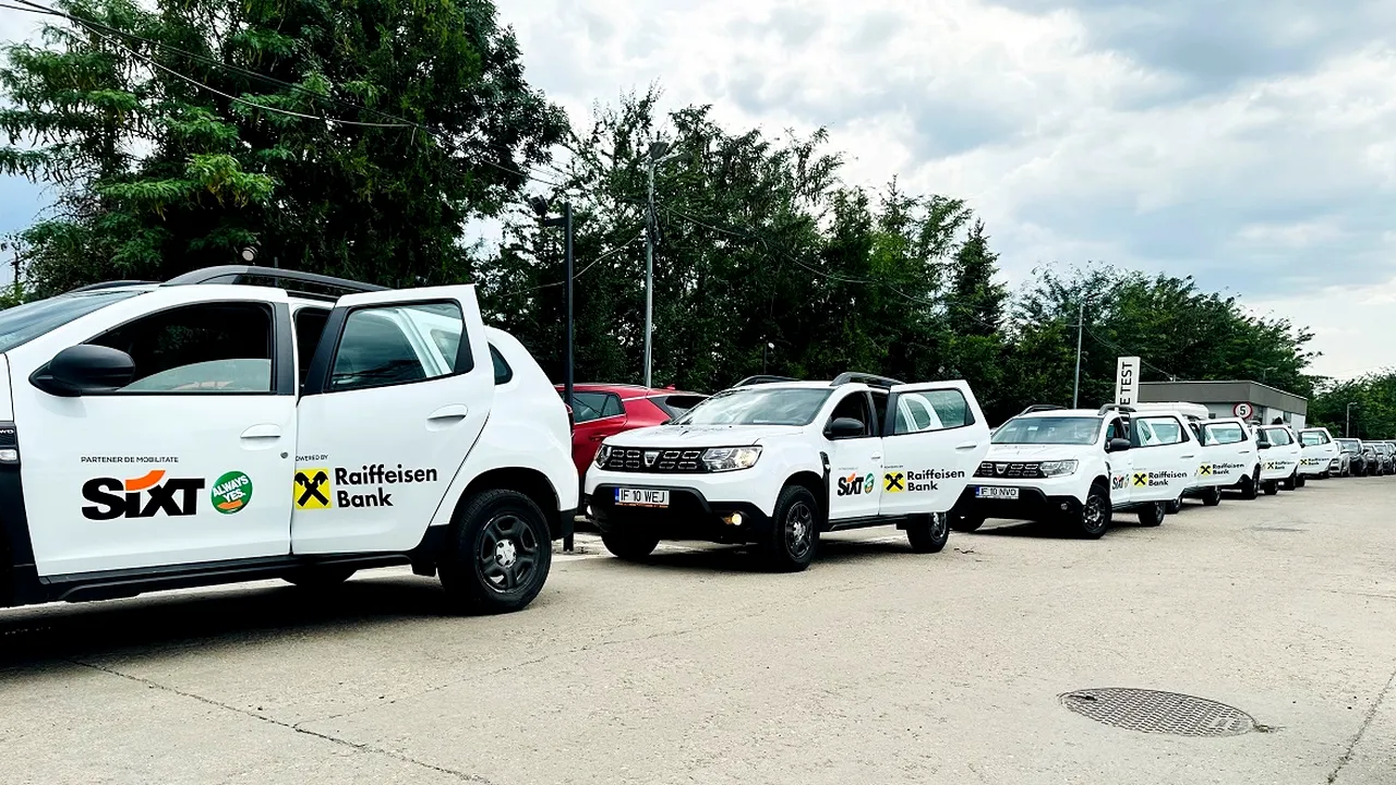 Grupul Raiffeisen a încheiat un parteneriat cu SIXT Group România, pentru servicii de mobilitate