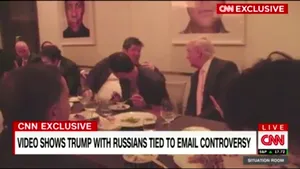 Înregistrare VIDEO: Trump alături de personaje implicate în scandalul privind contactele fiului său cu oficiali ruşi