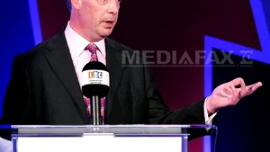 Nigel Farage, alături de Donald Trump în cadrul unui eveniment de campanie al Partidului Republican din SUA : 