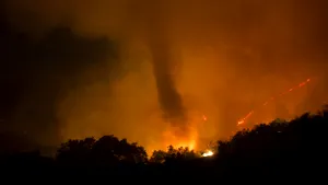 VIDEO | Un fenomen meteorologic rar a făcut scrum nordul Californiei