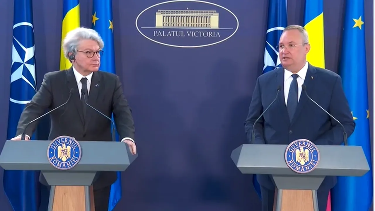 Nicolae Ciucă, discuţii cu Thierry Breton despre Schengen: E important nu doar pentru ţara noastră