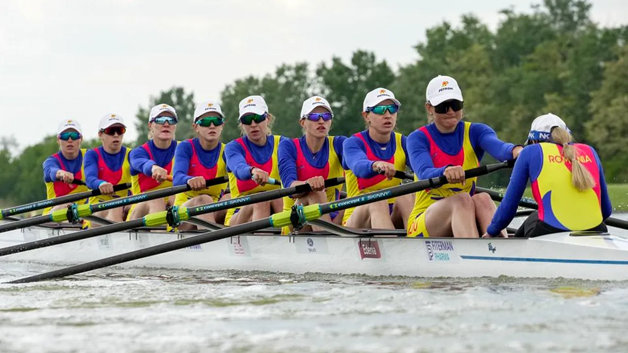 Încă o medalie de aur pentru România la Europenele de Canotaj