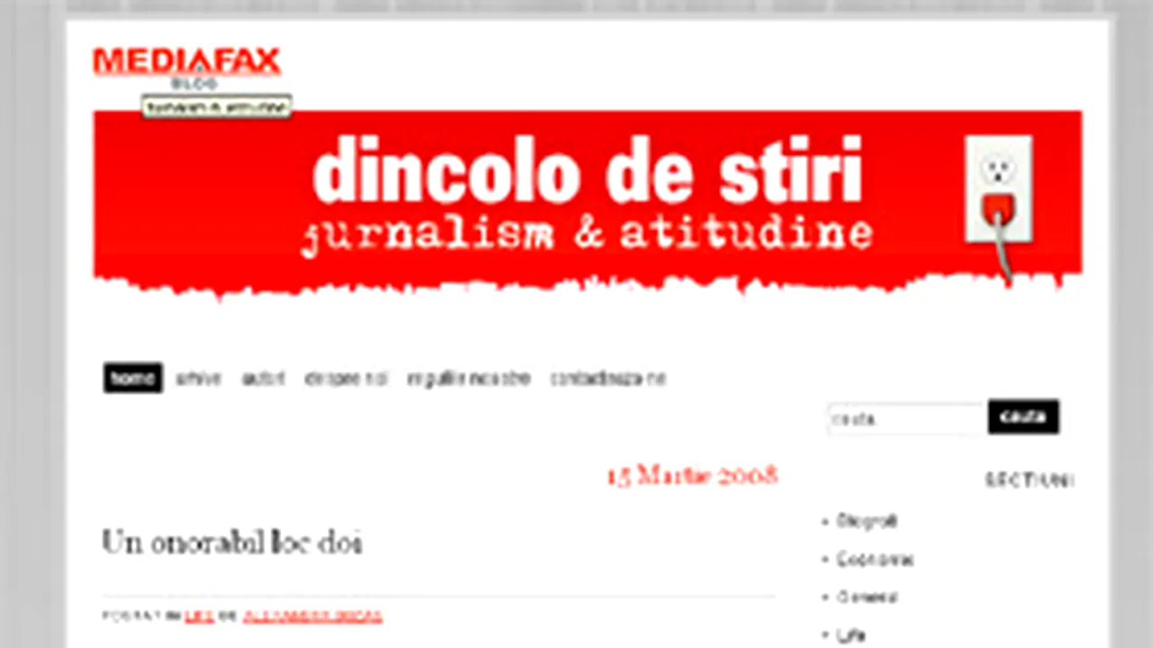 Blogul MEDIAFAX, câştigător la Roblogfest 2008