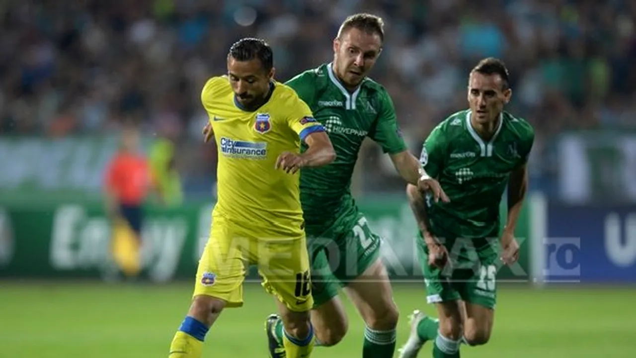 Steaua A RATAT calificarea în grupele Ligii Campionilor, pierzând, cu 5-6, după loviturile de departajare, în faţa formaţiei Ludogoreţ Razgrad