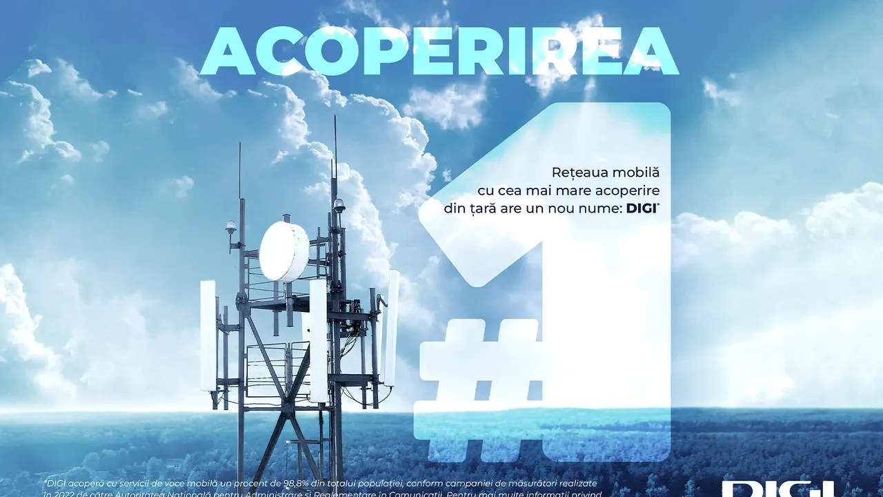 DIGI – operatorul cu cea mai mare acoperire de voce mobilă din România
