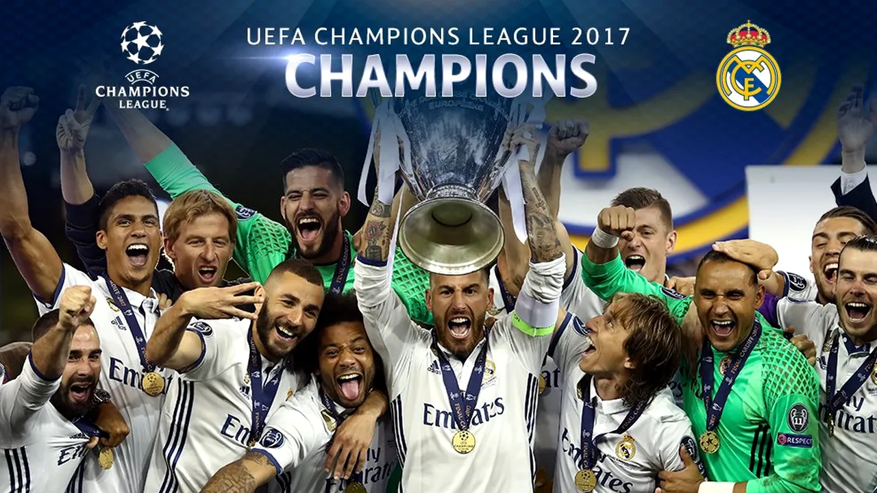 FOTO Real Madrid a câştigat Liga Campionilor. Juventus - Real Madrid 1-4. Ronaldo a înscris două goluri