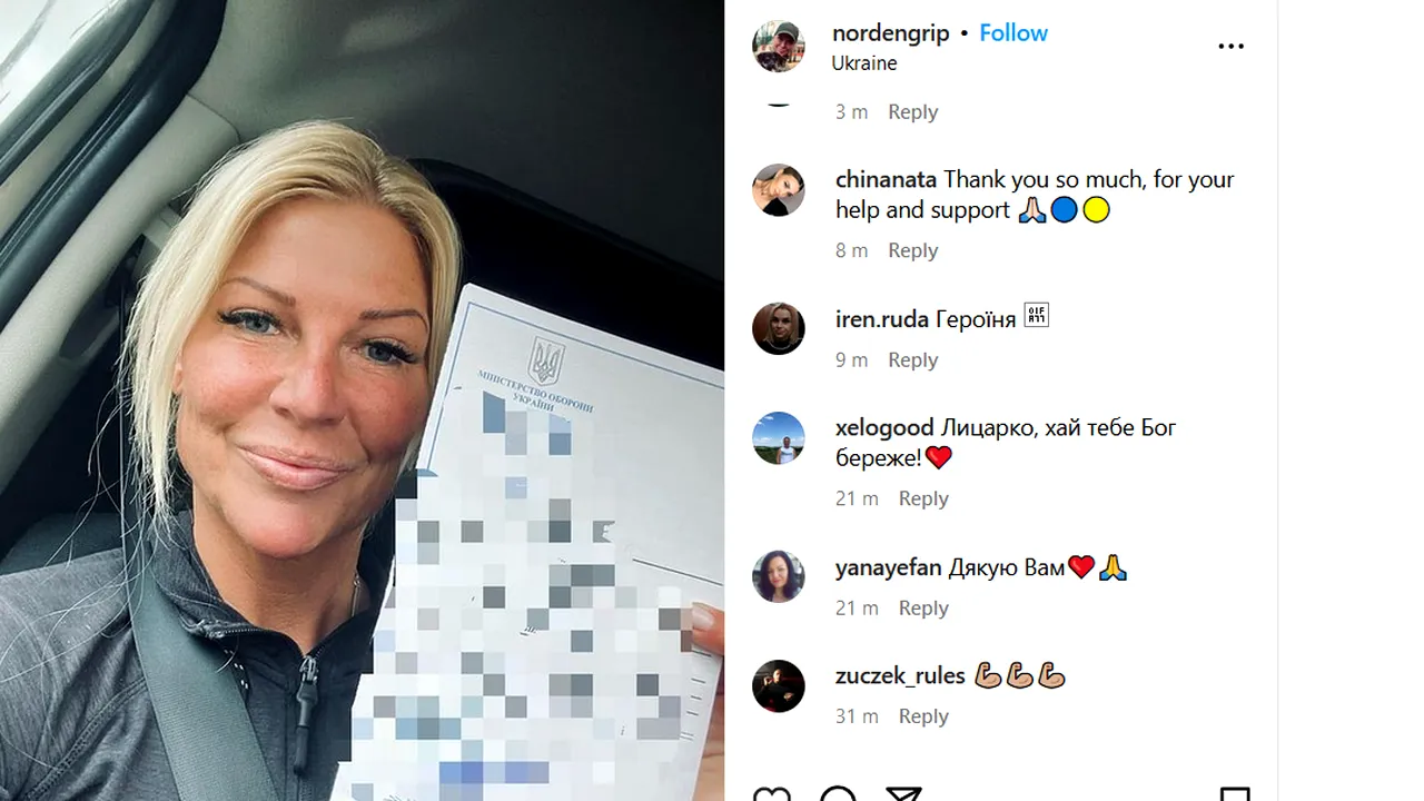O fostă deputată suedeză s-a înrolat în armata ucraineană pentru a lupta împotriva Rusiei

